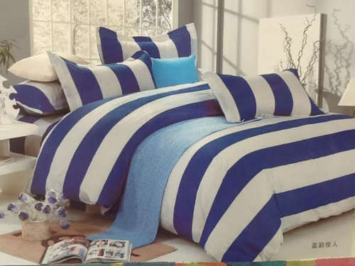 6 PIECE QUEEN SIZE COTTON FEEL DUVET COVER SET
