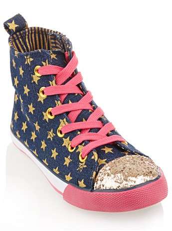 Denim High-top Sneakers Multi-colour