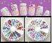 Mix Nail Art  Wheel Rhinestones 800 pieces