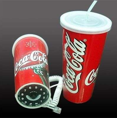 New Novelty Pepsi Can Shape Corded Telephone