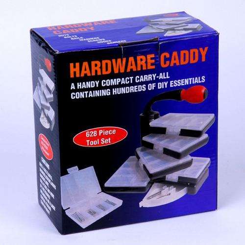 Hardware Caddy - 628 Piece Tools of DIY Essentials in 1 CONTAINER