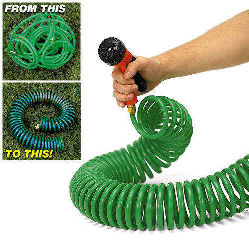 15M COILED HOSE  *****A MUST FOR EVERY HOUSEHOLD*****