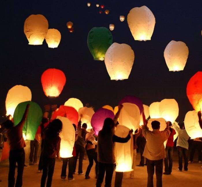White Sky Lanterns