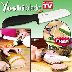 YoshiBlade - The worlds Best Ceramic Knife + BONUS PEELER