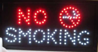 NO SMOKING Display Sign With Motion Effect  - 1St on BOB!!