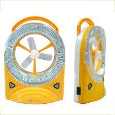 2 in 1 Rechargeable Light With Fan