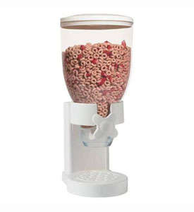 White Cereal Dispenser