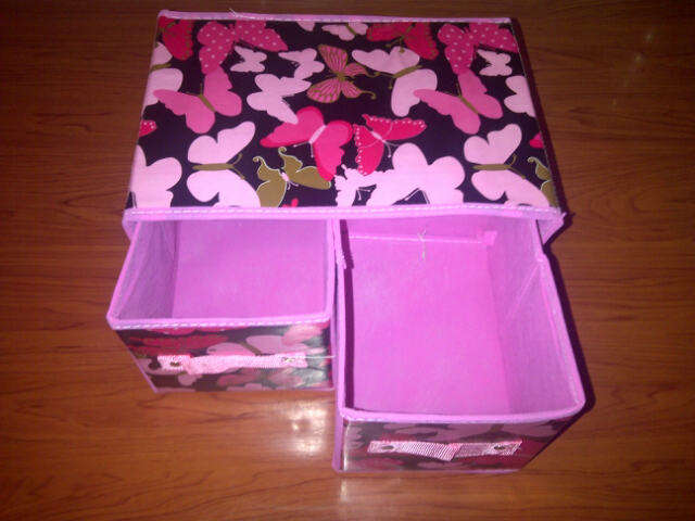 2 DRAWERS FOLDABLE STORAGE BOX