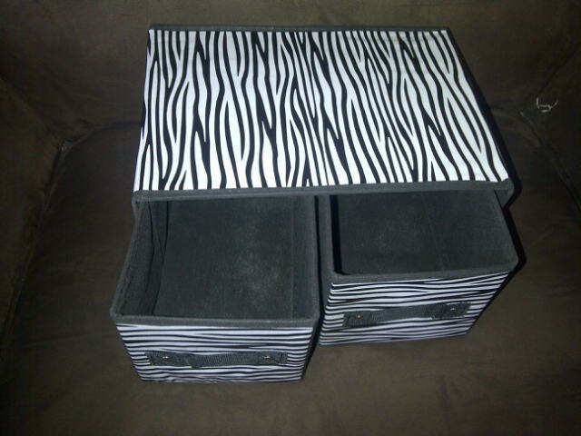 2 DRAWERS FOLDABLE STORAGE BOX