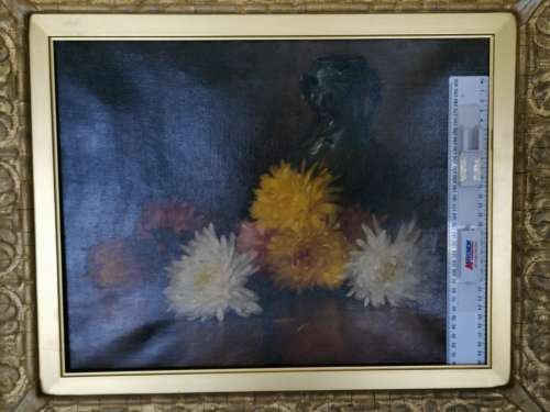 Original William Barr : Oil still life: high value and extremely rare