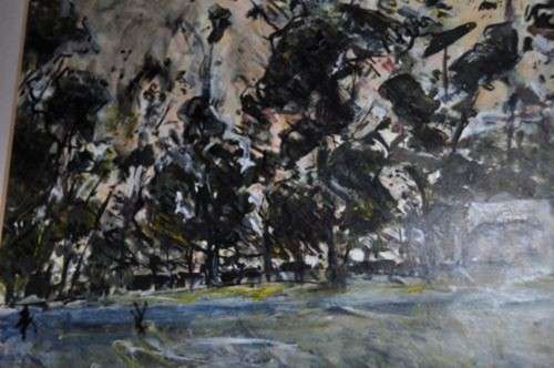 Rare Marjorie Wallace Mixed Media Painting