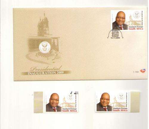 2009 PRESIDENT JACOB ZUMA FDC & S/S MINT & S/S CTO
