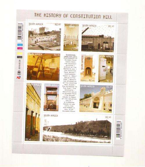2010 THE HISTORY OF CONSTITUTIONAL HILL FULL SHEET MINT