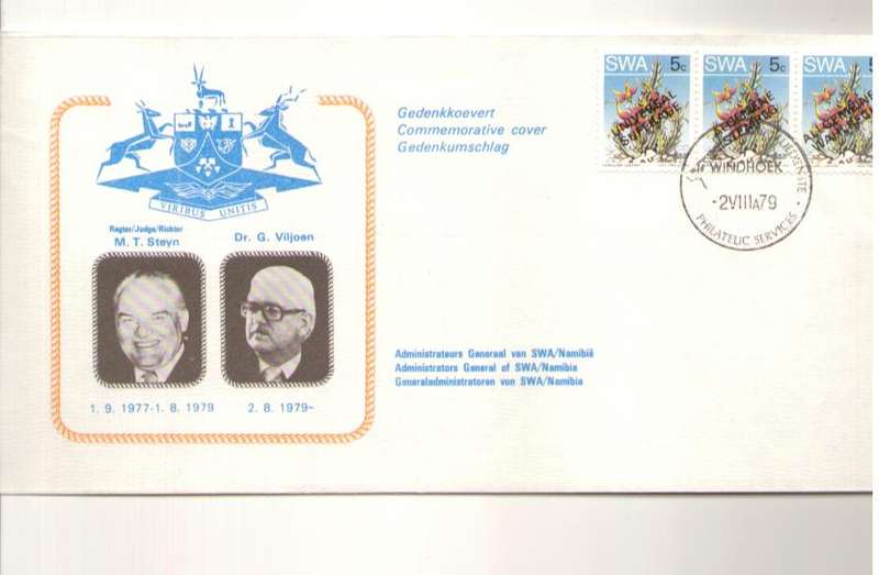SWA ADMINISTRATORS GENERAL OF SWA/NAMIBIA 1979