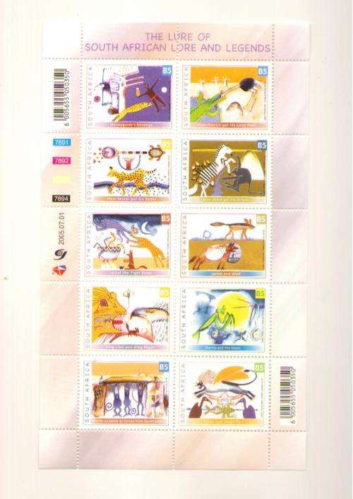 RSA 2005 FOLK LORE AND LEGENDS FULL SHEET MINT