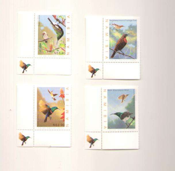NAMIBIA 2005 SET OF SINGLE STAMPS WITH MARGINS MINT  SUN-BIRDS