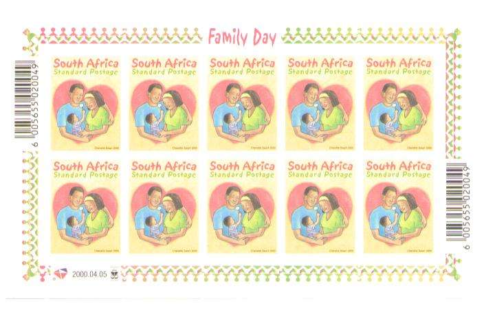 2000 FAMILY DAY FULL SHEET MINT