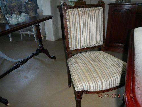 Four 19th Century oak French chairs  - as a set