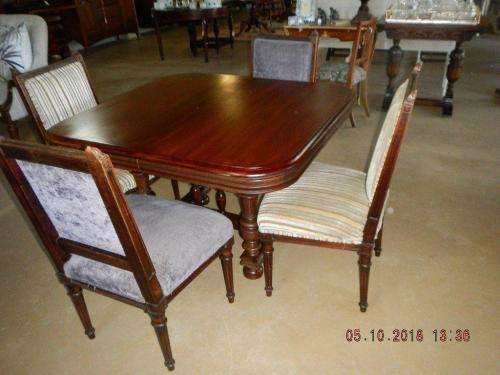Four 19th Century oak French chairs  - as a set