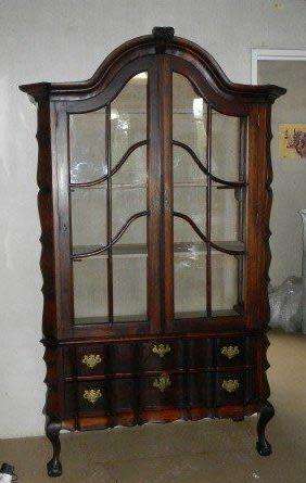Antique Cape stinkwood display cabinet - length 1m, width 44cm, height 1.98cm. - Beautiful