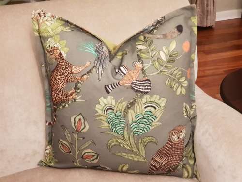 Newly made up Ardmore scatter (in the latest range) - 60x60 with oxford pleat edging. - Excl inner