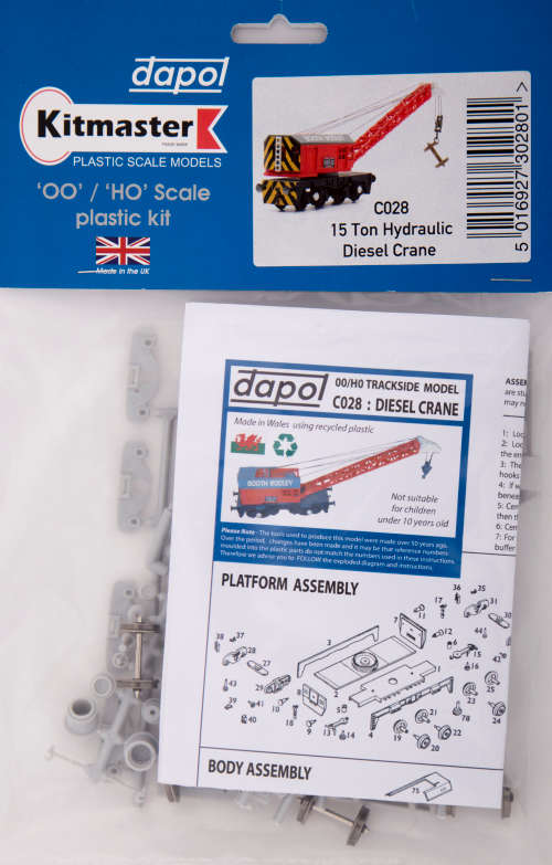 Dapol C028 15T Hydraulic Diesel Crane Kit OO/HO