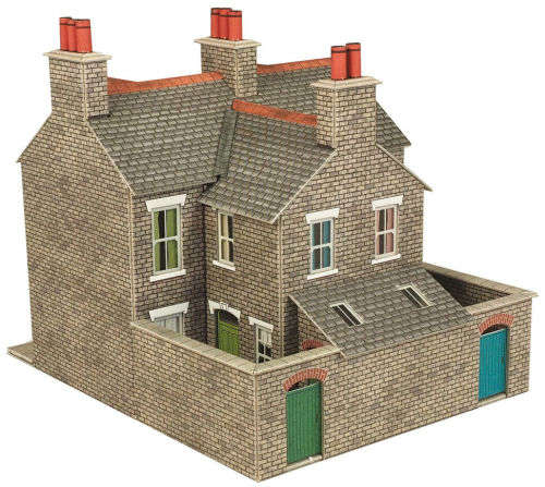 Metcalfe PO262 Stone Built Terraced Houses Card Kit OO/HO