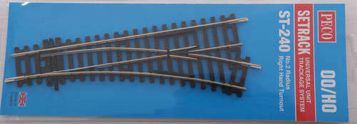 Peco Setrack ST-240 No.2 Radius Right Hand Turnout
