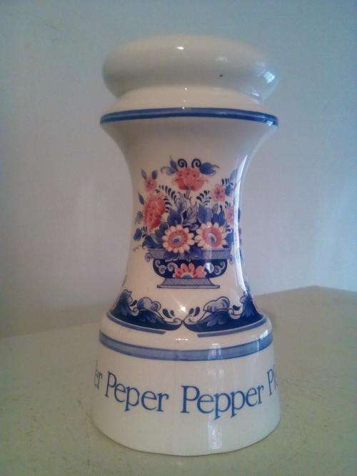 Outsized Dutch Delft Pepperpot