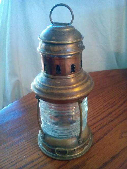 Brass ships lamp.