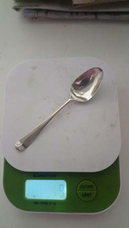 Sterling silver spoon