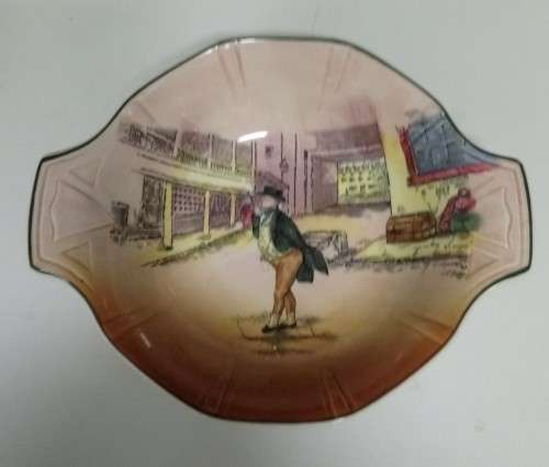 Pair Royal Doulton Dickensware dishes