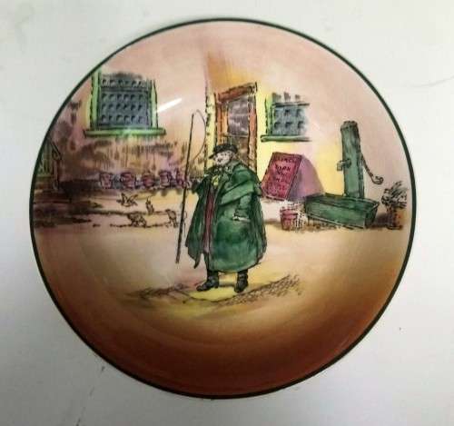 Pair Royal Doulton Dickensware dishes