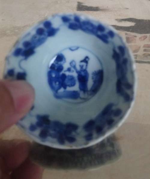 Pair Chinese tea bowls c1800