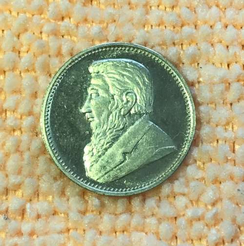 GOLD 1898 THREE PENCE SAMMY MARKS TICKEY REPLICA