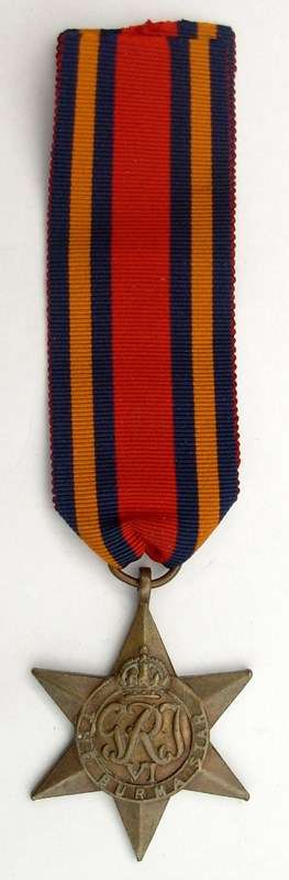 WW2 BURMA STAR - UNNAMED BRITISH ISSUE