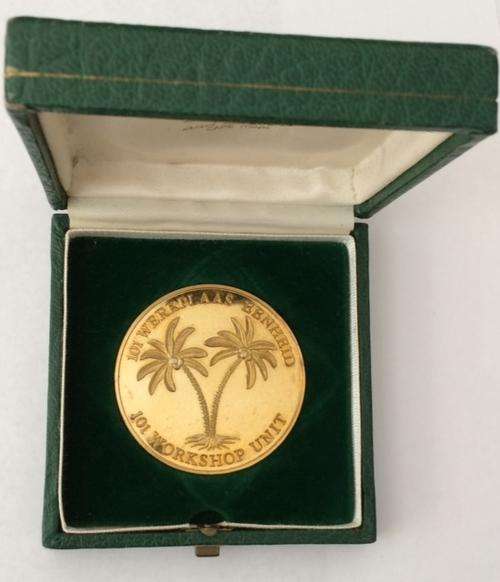 SCARCE BORDER WAR NUMBERED MEDAL - 101 WORKSHOP UNIT 1975-85 S.W.A.