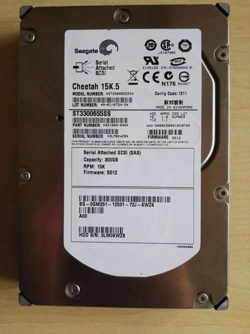 Seagate 300Gb 15K Serial Attached SCSI (SAS)