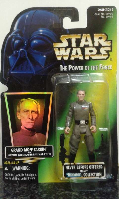Star Wars POTF Grand Moff Tarkin with Imperial Issue Blaster Rifle and Pistol