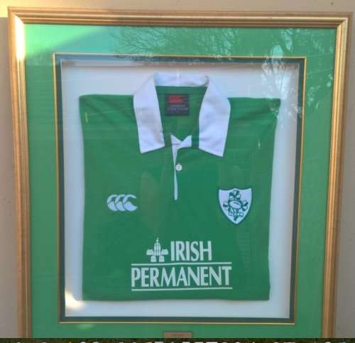 Framed Irish Rugby Jersey