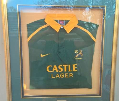 Framed Springbok Rugby Jersey