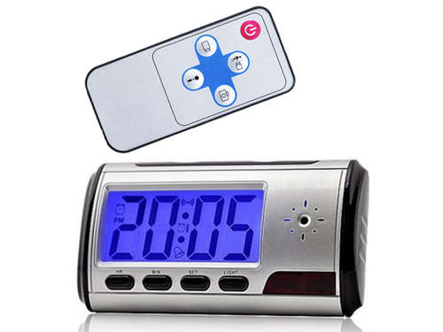 The Nanny Cam" - Remote Controled Multi-Function Spy Camera Clock