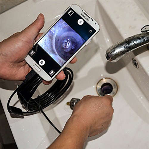 ANDROID ENDOSCOPE BORESCOPE HD CAMERA FOR ANDROID PHONE AND PC 6 LED 7MM LENS USB
