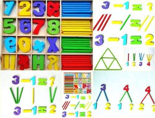 30-PIECE ABC BLOCK CART & WOODEN NUMERIC COMPUTATION SET