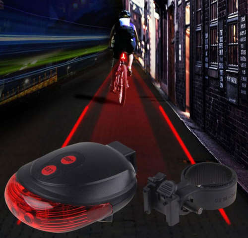 LED BIKE TAIL LIGHT WITH LASER SAFETY LANE