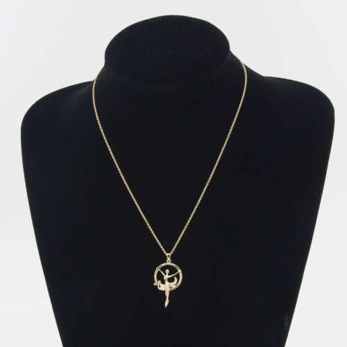 ROSY GOLD CZ CRYSTAL NECKLACE