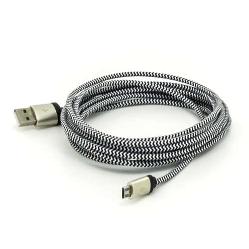 Buy 1 get 1 Free - 3M ZEBRA BRAIDED NYLON CHARGE -Android or IoS Cable