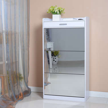 3 Door Shoe Cabinet With a Drawer