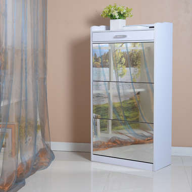 3 Door Shoe Cabinet With a Drawer