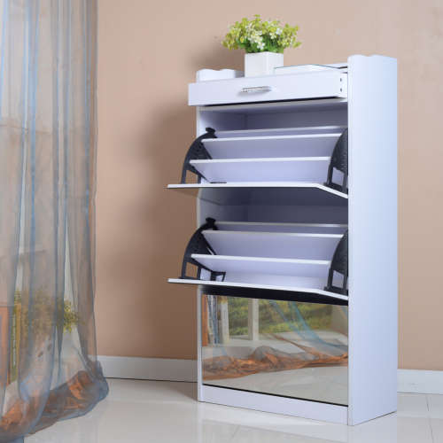 3 Door Shoe Cabinet With a Drawer
